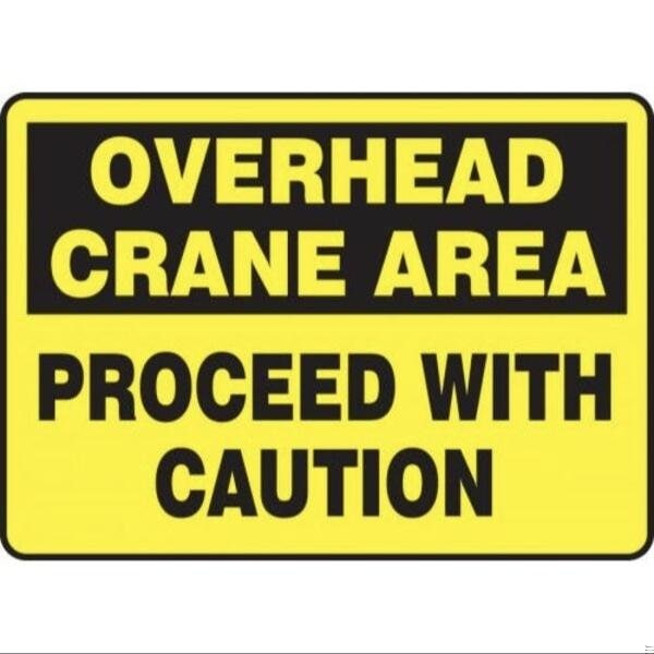 Accuform SAFETY SIGN OVERHEAD CRANE AREA MCRT512XP MCRT512XP - main